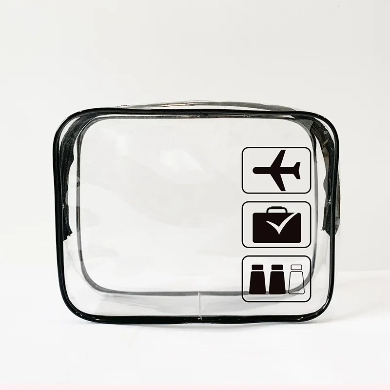 Trousse transparente pour l'avion
