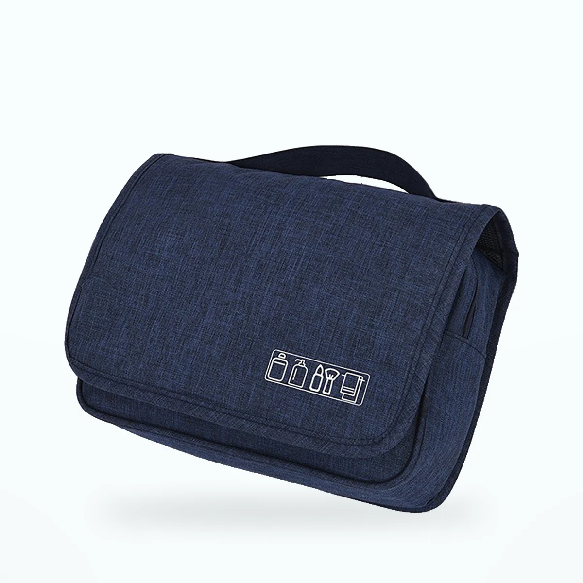 Trousse de toilette à suspendre 4 compartiments – Bleu marine