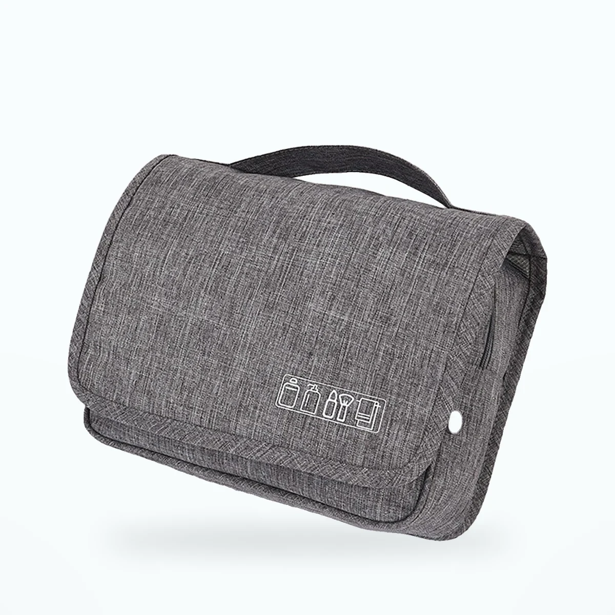 Trousse de toilette à suspendre 4 compartiments – Gris