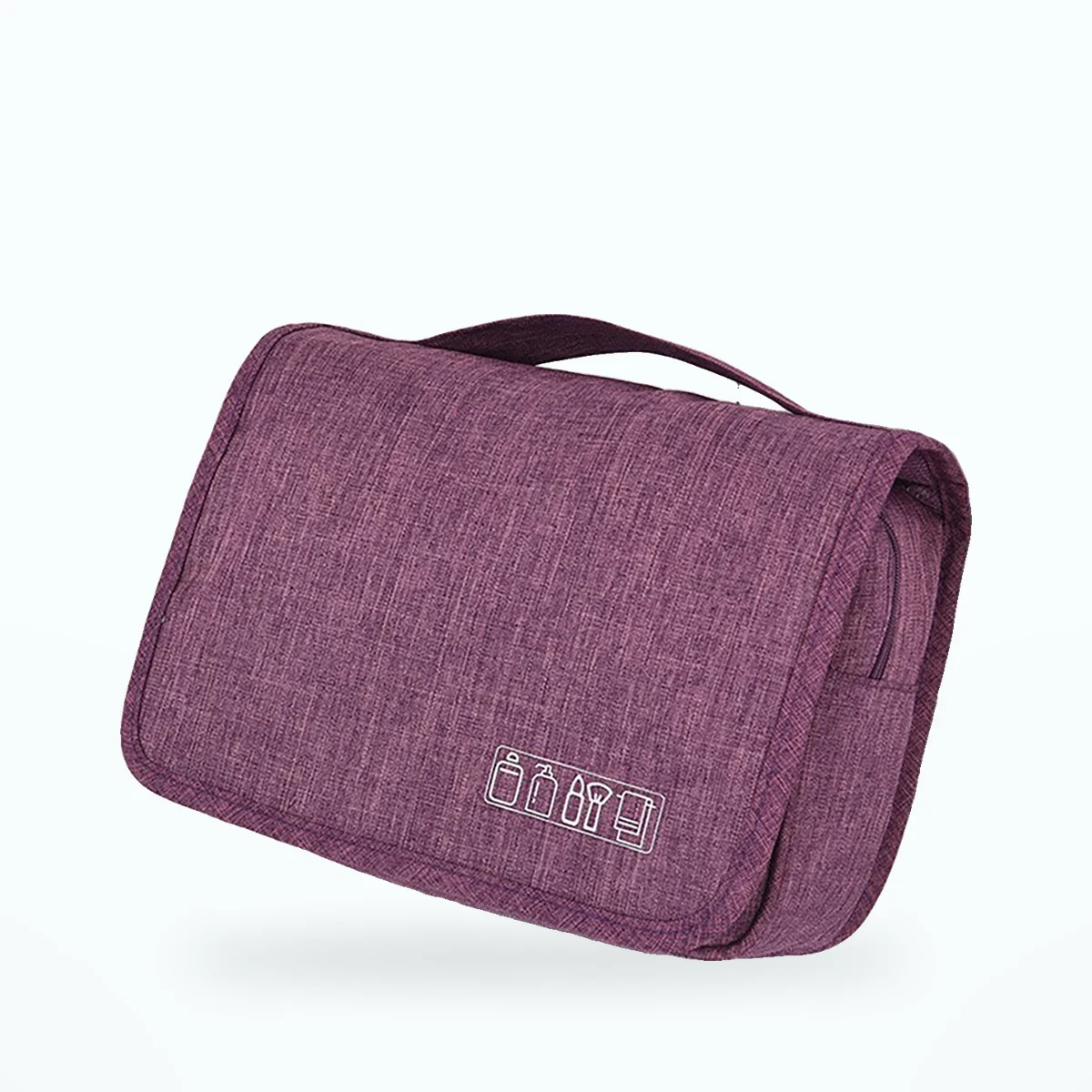 Trousse de toilette à suspendre 4 compartiments – Violet