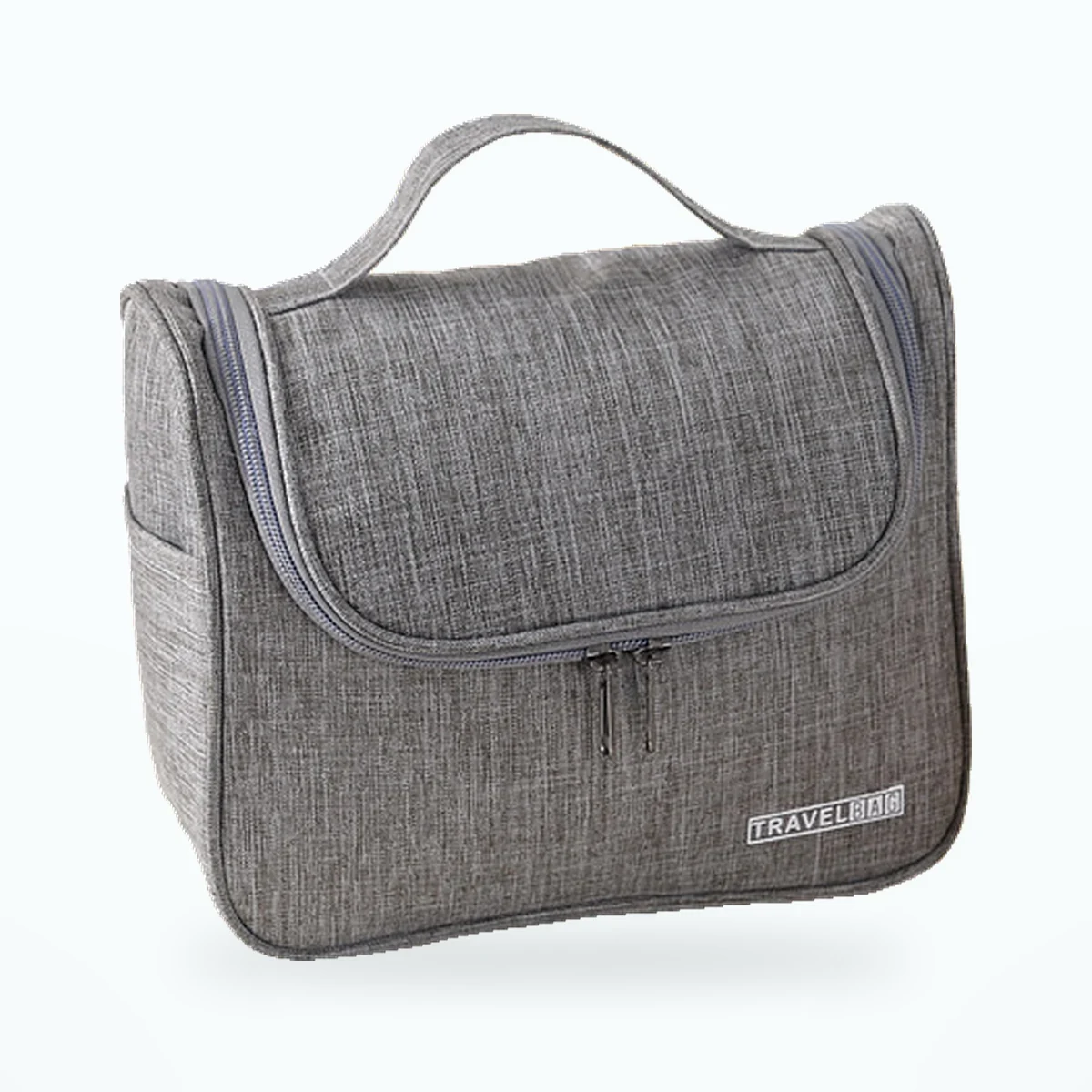 Trousse de toilette cube pliable – Gris clair