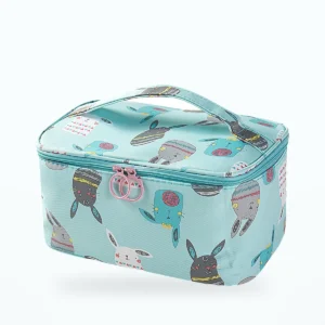 Trousse de toilette enfant motif lapins – Vert d'eau