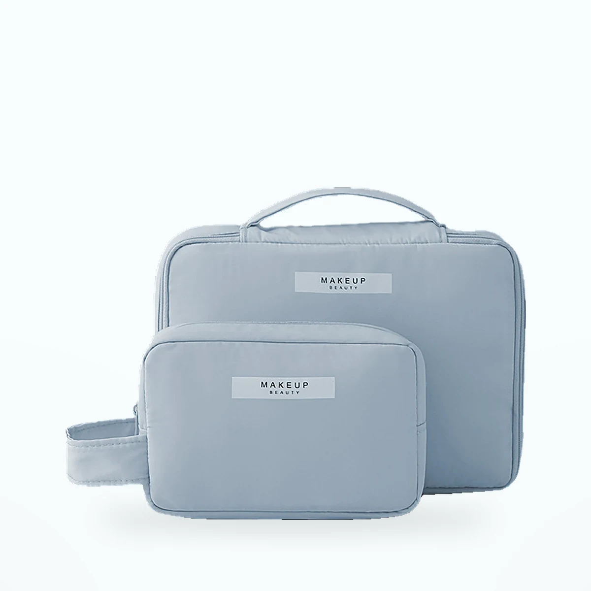 Trousse organiseur de voyage – Bleu clair + petite trousse